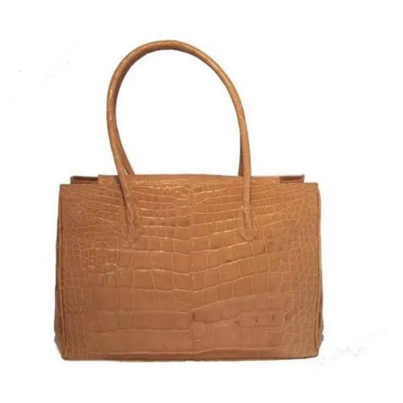 Alexandra Knight Tan Alligator Handbag - Picture 3 of 7